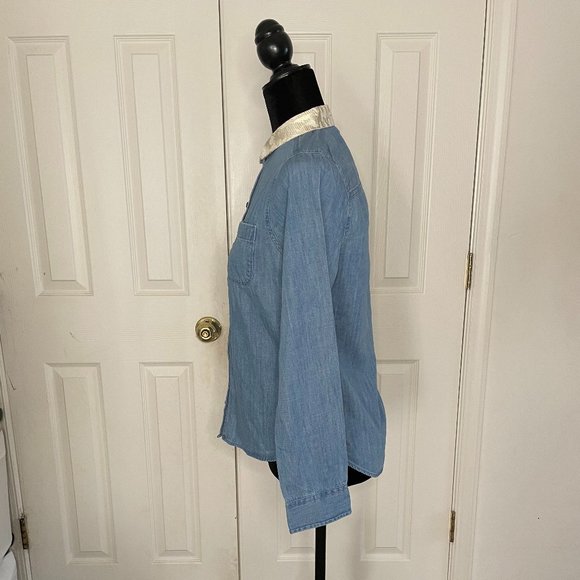 Abercrombie Button Down Denim Shirt for Girls - Picture 2 of 10